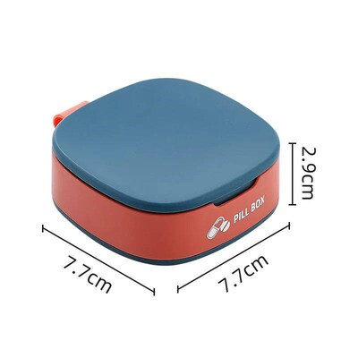 Portable PP Mini Dispensing Compartment Storage Box Medicine