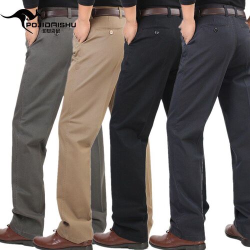 Perki Kangaroo Autumn an Winter Thick Mens Casual Pants Mil