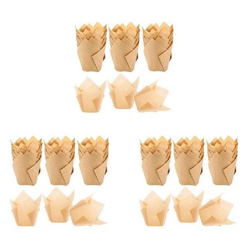 600 Pieces Tulip Cupcake Liner Baking Cups Paper Cupcake