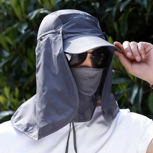 Protective Chapeu Feminino Neck ver Ear Flap UV Protection M