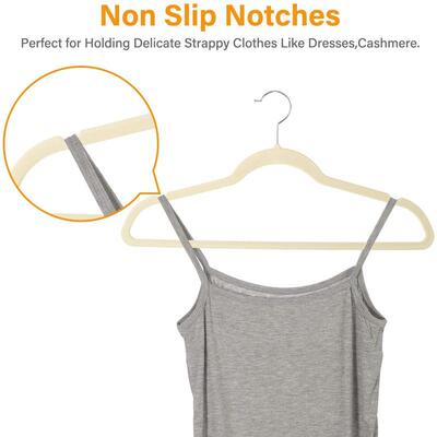 Velvet Clothes hangers for Coats Pants Dress Home Closet衣架