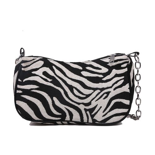 Net red small bag womens fashion new fashion stripe one sho