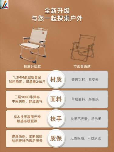 Outdoor folding chair for camping Folding portable camping c