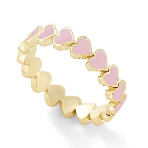 VG 6YM Red Love Heart Engagement Ring For Women Drip Oil Hea