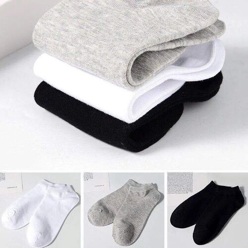 10 Pairs and 5Pairs Womens Socks Solid Color White Black An