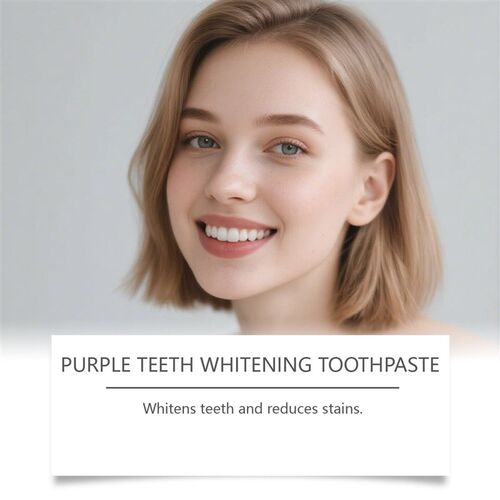 Feimuko Purple Toothpaste for Fresh Breath, Gum Protection,