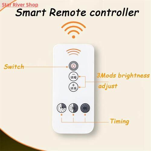 Star Shape Lamp LED Night Lights Bedside Wall Lamp Remote Se