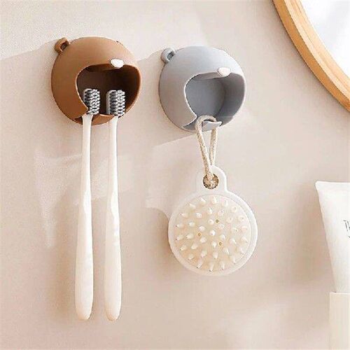 Cartoon Bunny Toothbrush Holder Silicone Suction Cup Shaver