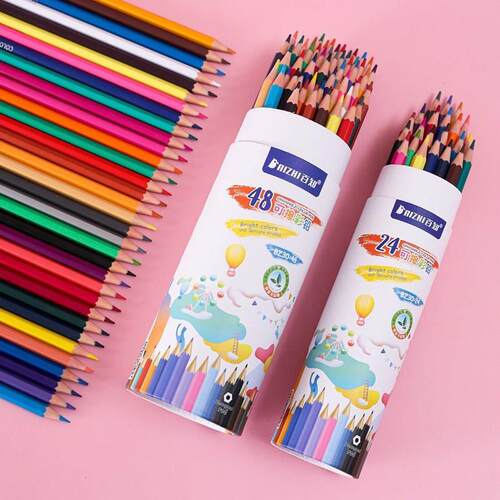 Erasable 48 color pencil brush for primary school students