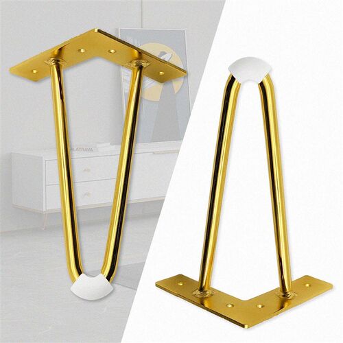 2pcs Table Leg 20cm Height Furniture Leg Hair Pin Table Leg
