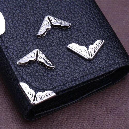 100/200pcs Metal Book Corner Protectors Tone Scrapbooking Al