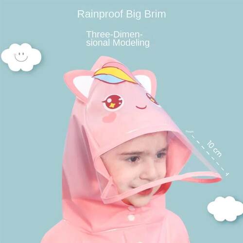 Rain Suit Childrens Raincoat Cartoon Boys and Girls Kinderg