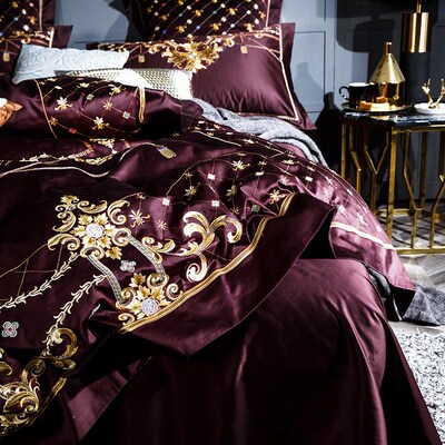 1000TC Egyptian Cotton Tribute Silky Luxury Bedding Set Quee