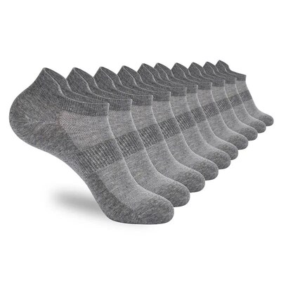 5/10 pairs of ankle sports running socks white soft thin low