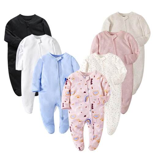 Four Seasons Newborn Baby Rompers Jumpsuit suit Baby Clothes