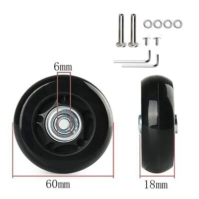 12/24Pcs/Set Suitcase Parts Axles Dia40mm/50mm/60mm Silent T