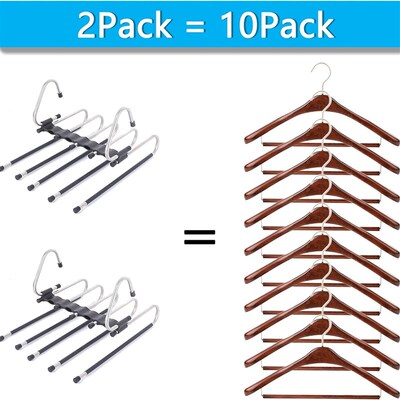 Magic Pants Hangers Space Saving Trousers Scarves Slack