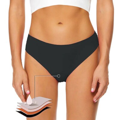 Seamless Menstrual Period Panties 4-Layer Leakproof Heavy Fl