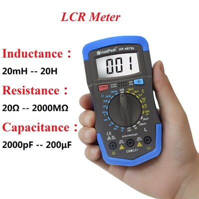 HoldPeak Digital Capacitance Meter ( LCR Meter ) Diagnostic-