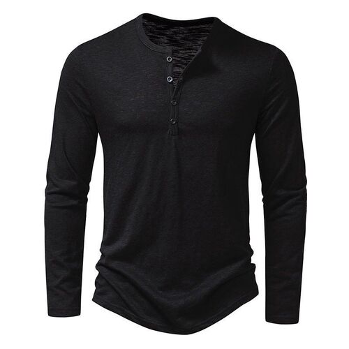 Mens Casual Fashion Long Sleeve Tshirt 2025 Spring Autumn So
