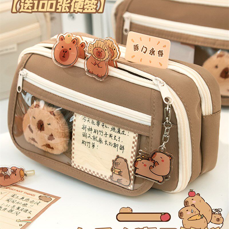 Large Capacity Pencil Case Stationery School Supplies Pencil - 实物图