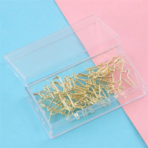 12pcs Airplane Metal Paper Clip Creative Unique Shape Cute