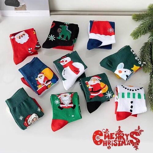 1 pair Autumn Winter christmas women men cotton Long Socks C