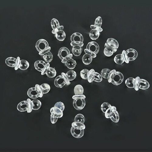 50pc Acrylic Blue Pink Pacifier Nipple Gender Reveal Table S
