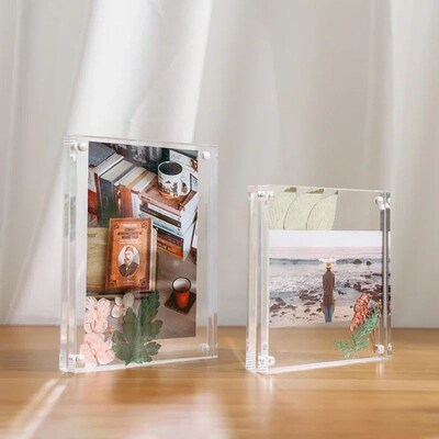 Acrylic Photo Frame Transparent Magnetic Picture Frame Kpop