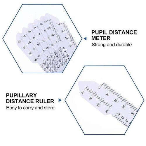 6 Pcs Pupil Distance Ruler Plastic Meter Accessories Eye