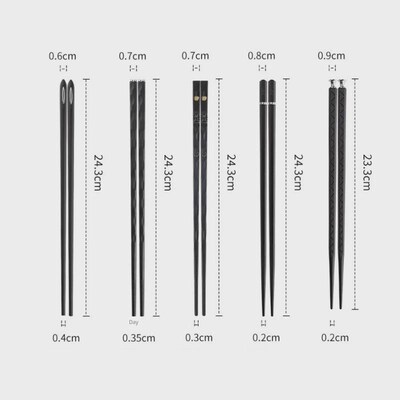 5 Pairs Japanese Chinese chopsticks Sushi Sticks Reusable Me
