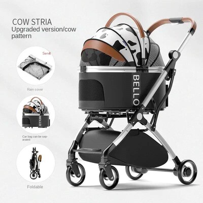 Aluminum Tube Pull Rod Pet Stroller Bag Separated Travel Car