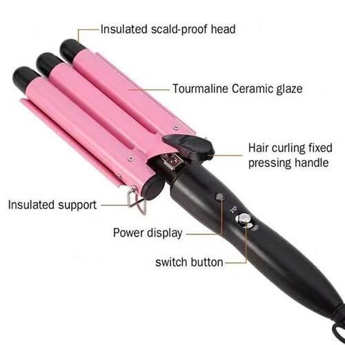 Hair Curling Iron 3 Barrel Wand electric hair curler 卷发器