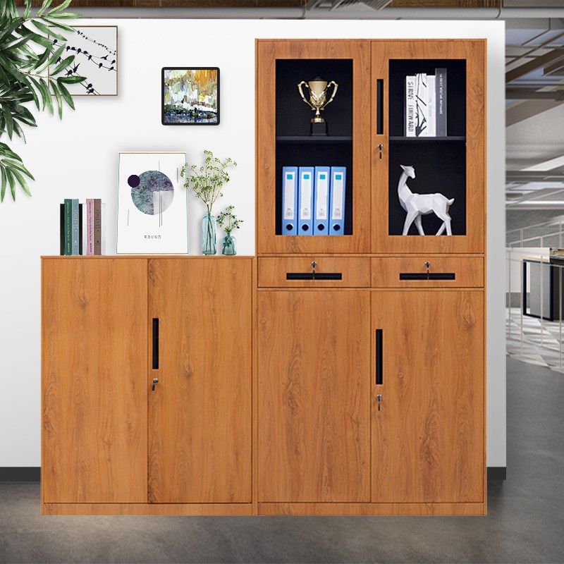 转印木纹文件柜铁皮矮柜家用带锁书柜办公室资料档案柜员工更衣柜,商业/办公家具,文件柜,淘宝优惠券,粉丝福利购,淘宝优惠卷