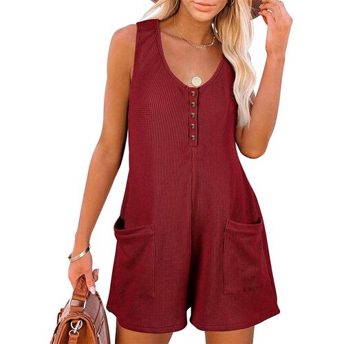 2025 Womens Clothing Hot Sale Casual Button Pocket Vest Jum