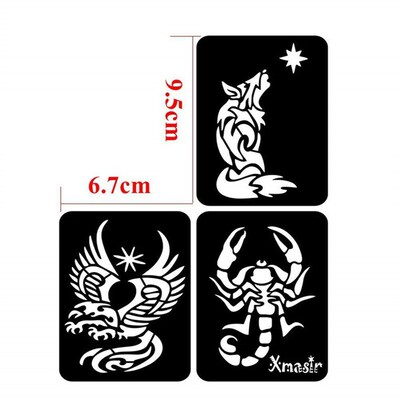 Stencils Tattoo Tattoos Glitter Templates Face Temporary Kit