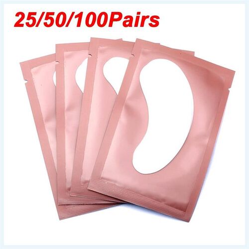 Eye Patches Under Eyelash Pads for Building Hydrogel Paper