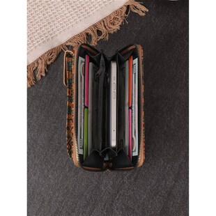 New Fashion Retro Bohemian Style Wallet Multifunctional Larg