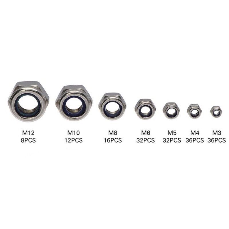 182/150pcs Stainless Steel Hex Hexagon Nut For  M3 M4 M5 M6