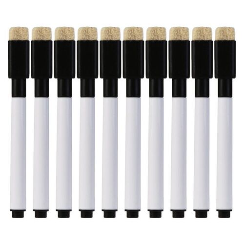 L43D 10 Pcs Whiteboard Pen Erasable Marker Office School