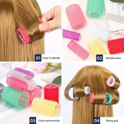 Hair Rollers Self Grip Hook Hair Curlers Heatless Roller Sal