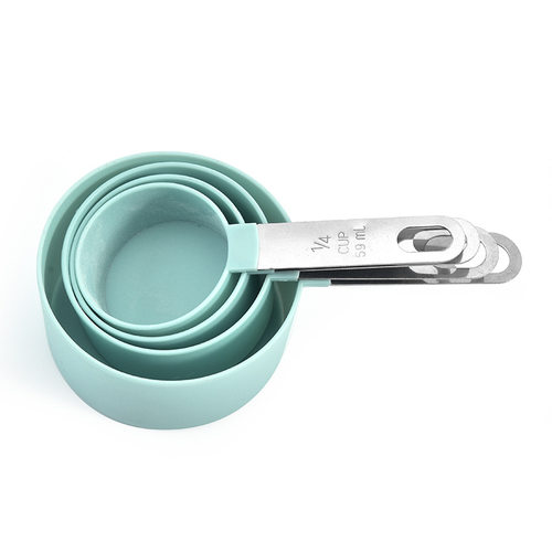 4 Pcs Stainless Steel Handle Measuring Cup Spoon Set Tools