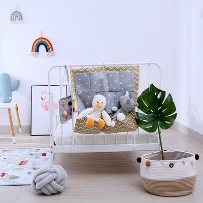 Bed Hanging Storage Bag Baby Nest Cot Bumper Bed Baby Cotton