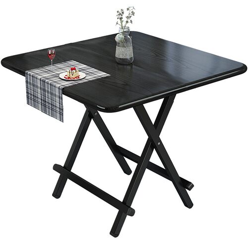 Folding table household simple square dining desk chair