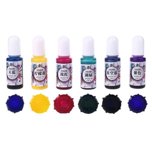 6pcs 10ml Epoxy Resin Diffusion Pigment DIY Handmade Scented