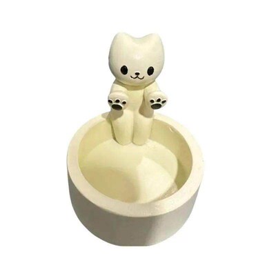 Cute Cat Candlestick Creative Aromatherapy Candle Holder Des