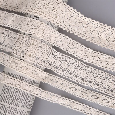 5 Yard/lot Ivory Color Patchwork Cotton Crocheted Lace Ribbo
