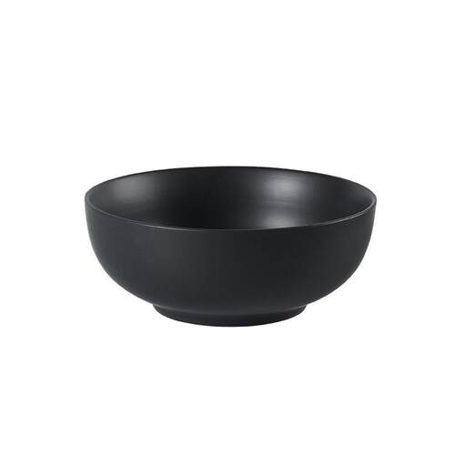 20cm ceramic black soup bowl large Japanese salad bowl