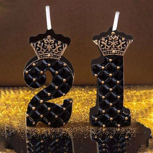 Number Crown Birthday Candle Princess Crown Themed Cake Cand