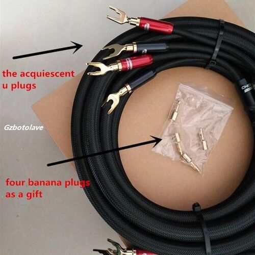 Choseal LB 5108 6N OCC Audiophile HIFI Speaker Cable banana